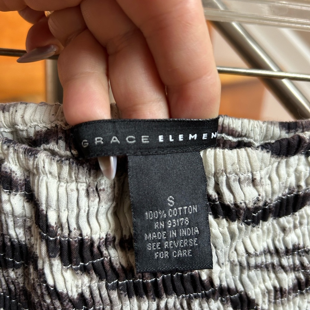 Grace Elements Zebra Print A-Line Skirt - Picture 3 of 3